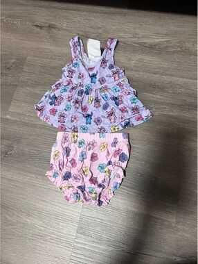 Posh Peanut Disney Stitch 2 piece outfit with bloomers